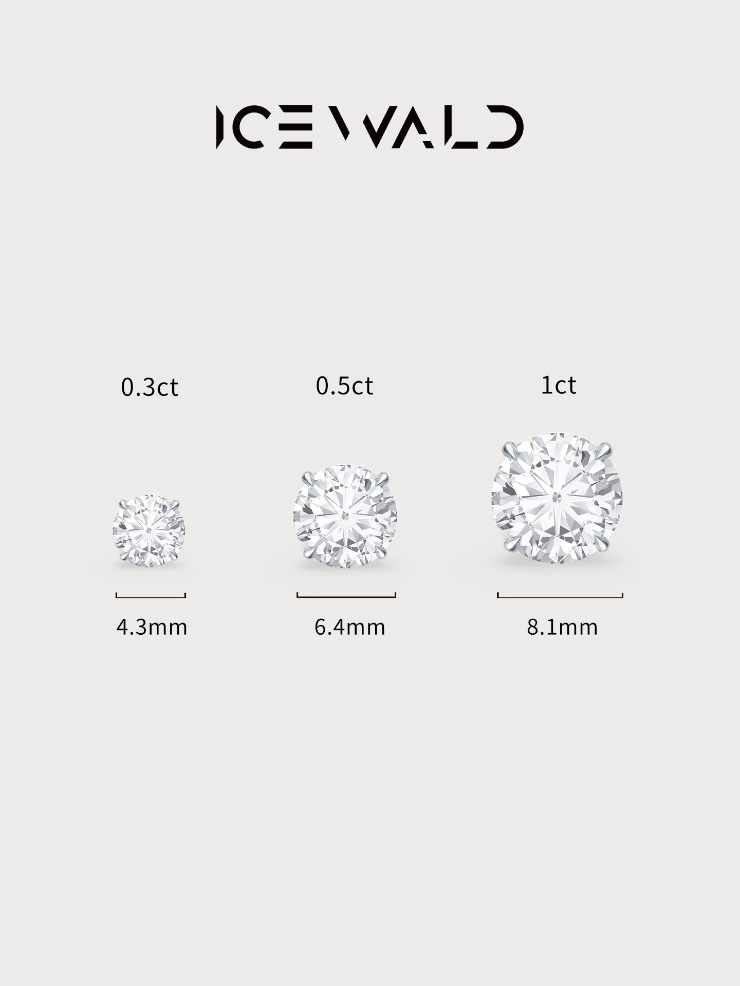 The Classic Solitaire Diamond Studs Single Diamond Stud Earrings