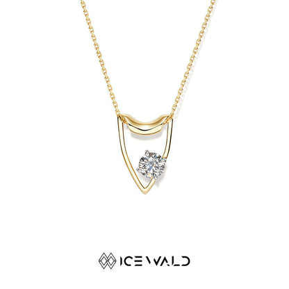 ICEWALD Conquest, Metamorphosis, Heart shield, Devotion 18k gold diamond necklace