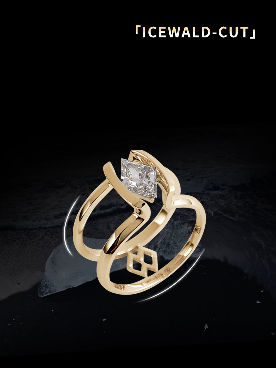 ICEWALD Undefined·Power 1ct Diamond Ring 18K Yellow Gold