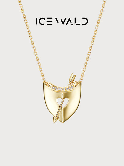 ICEWALD Conquest, Metamorphosis, Heart shield, Devotion 18k gold diamond necklace