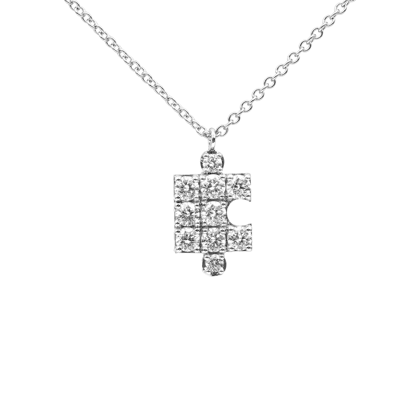 IECWARD Conquest, Metamorphosis, Heart shield, Devotion 18k gold diamond necklace