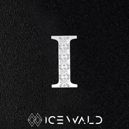 IECWARD Single Initial Puzzle Pendant Diamond Necklace