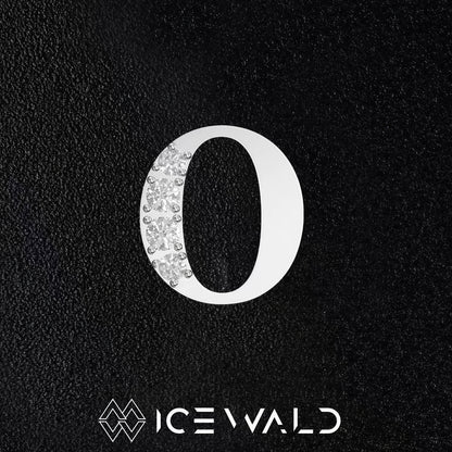 IECWARD Single Initial Puzzle Pendant Diamond Necklace