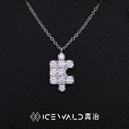 IECWARD Conquest, Metamorphosis, Heart shield, Devotion 18k gold diamond necklace
