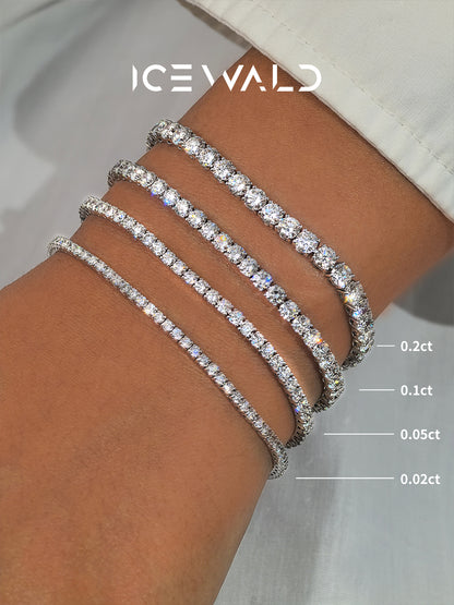 Full Pavé Diamond Tennis Bracelet