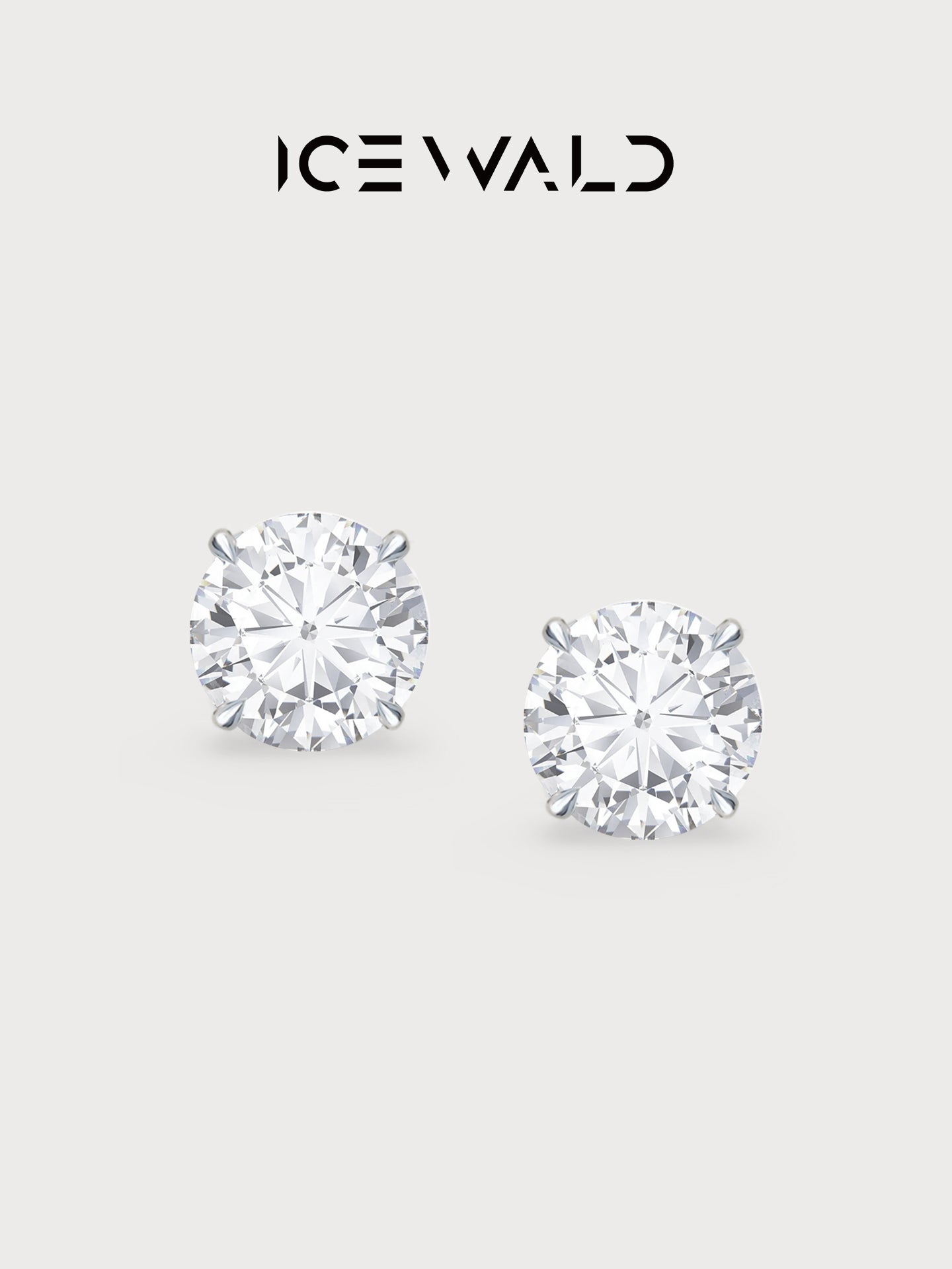 The Classic Solitaire Diamond Studs Single Diamond Stud Earrings