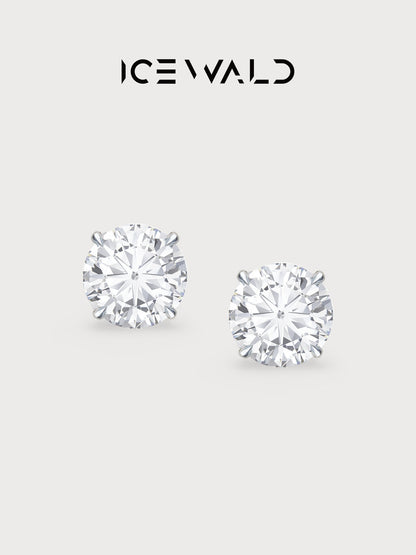 The Classic Solitaire Diamond Studs Single Diamond Stud Earrings