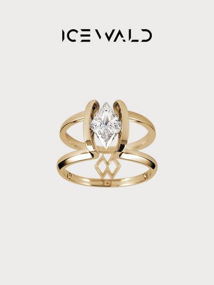 ICEWALD Undefined·Power 1ct Diamond Ring 18K Yellow Gold