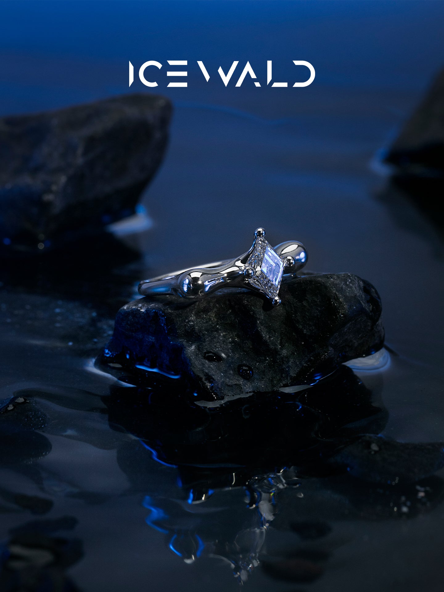 ICEWALD Undefined·Rain ICEWALD-CUT Rhombus 1ct 18K White Gold Ring