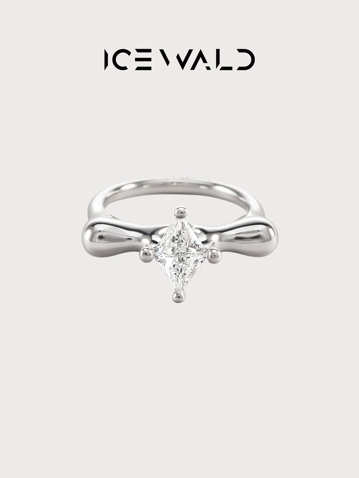 ICEWALD Undefined·Rain ICEWALD-CUT Rhombus 1ct 18K White Gold Ring