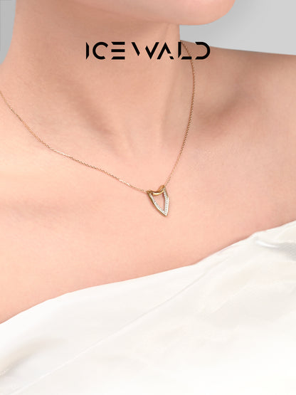 ICEWALD Conquest, Metamorphosis, Heart shield, Devotion 18k gold diamond necklace